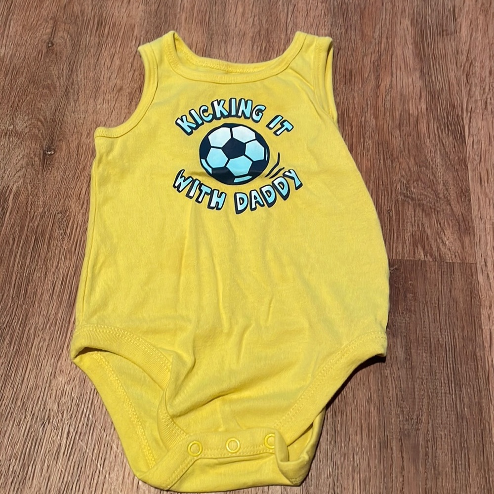 Garanimals kicking it with daddy tank onesie